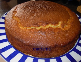 bizcocho con naranja y nueces