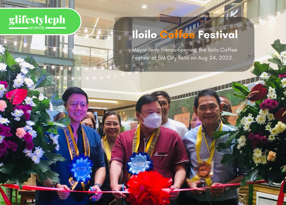 Mayor Jerry P. Trenas cutting the ribbon for the opening of Iloilo Coffee Festival in SM City Iloilo in celebration of Iloilo City's 85th Charter Day [Photo by Gina Juarez]