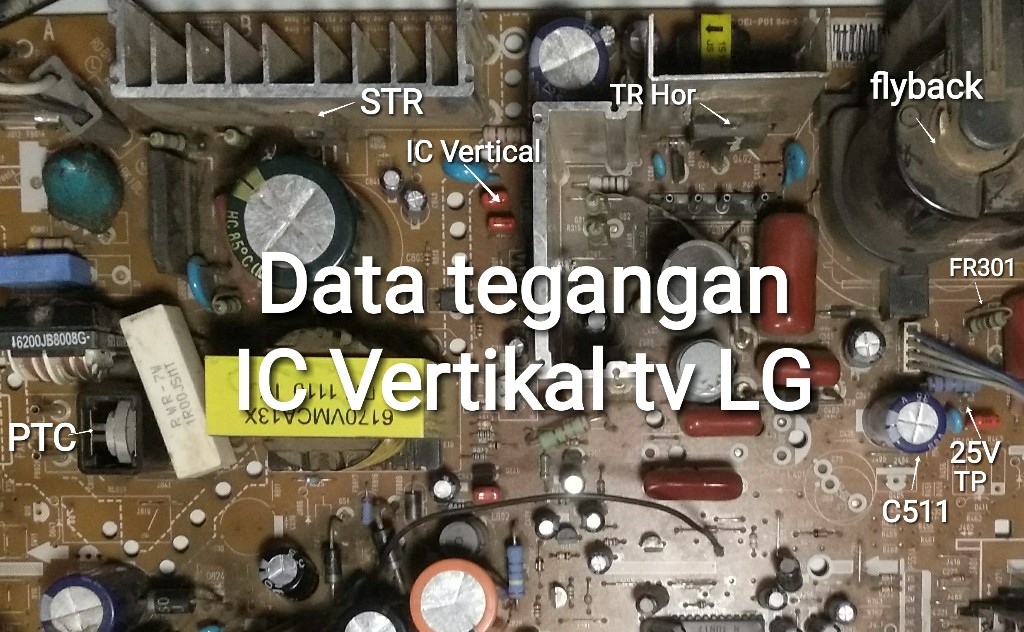 Data Standar Tegangan IC Vertikal TV LG Dan Kerusakan