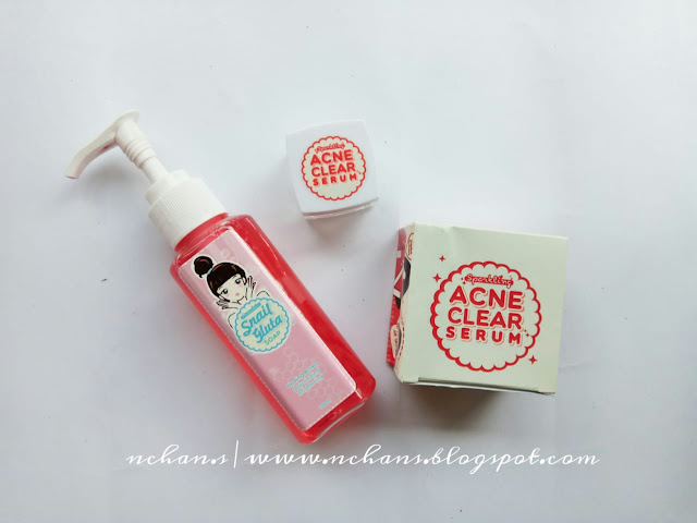 snail gluta soap acne clear serum