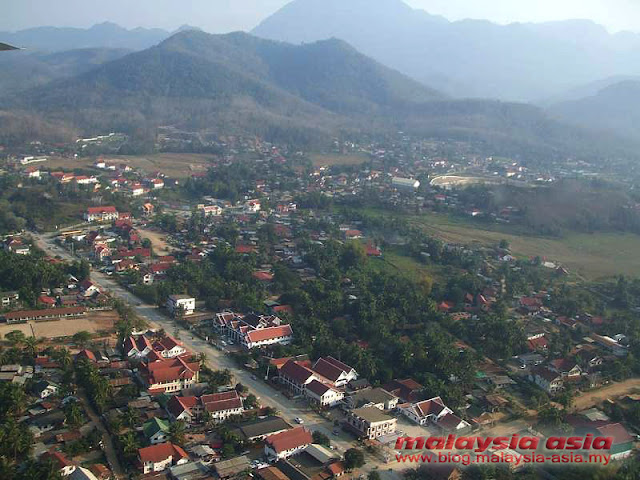 Aerial View of Luang Prabang