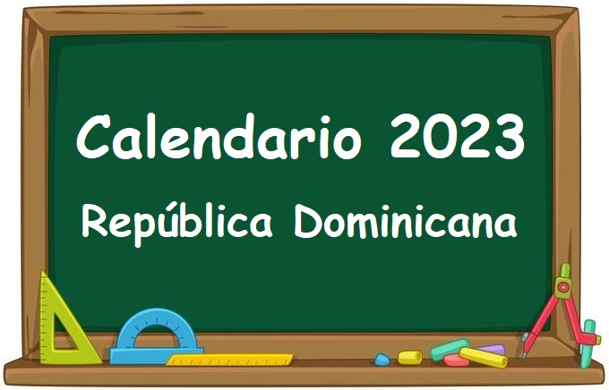 República Dominicana Calendario imprimible para el año 2023 junto con días festivos y fases lunares
