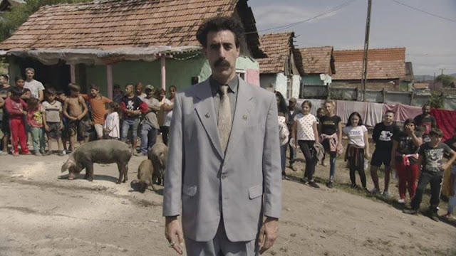 Sacha Baron Cohen como Borat. Imagen de Amazon Prime Video.