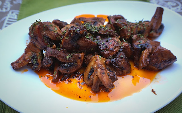 Champiñones al ajillo. Receta sencilla.