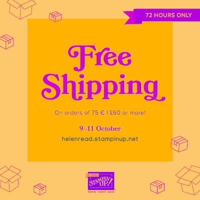 Stampin Up UK free shipping special offer