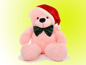 Christmas-Teddy-Bear-wearing-santa-hat-imgss