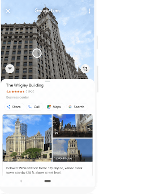 mencari tempat dengan google lens