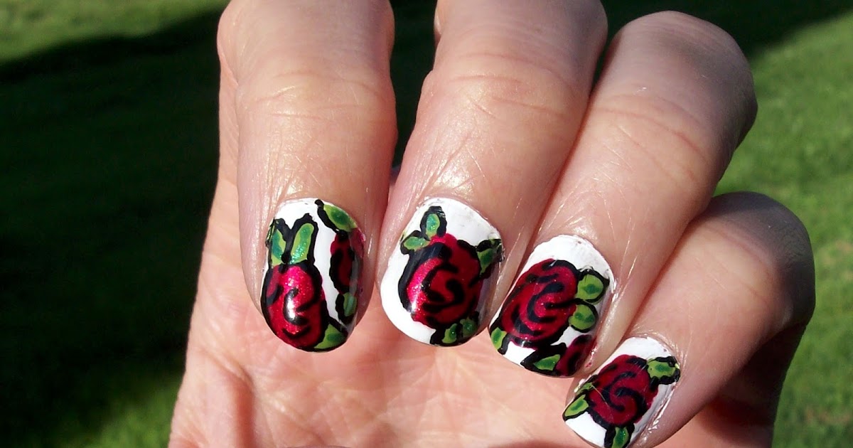 Beautiful Red Roses Stamping Nail Art Design Tutorial