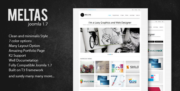 Meltas - Clean and Minimalist Joomla Templates - Creative Joomla