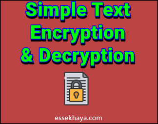 Text Encryption & Decryption