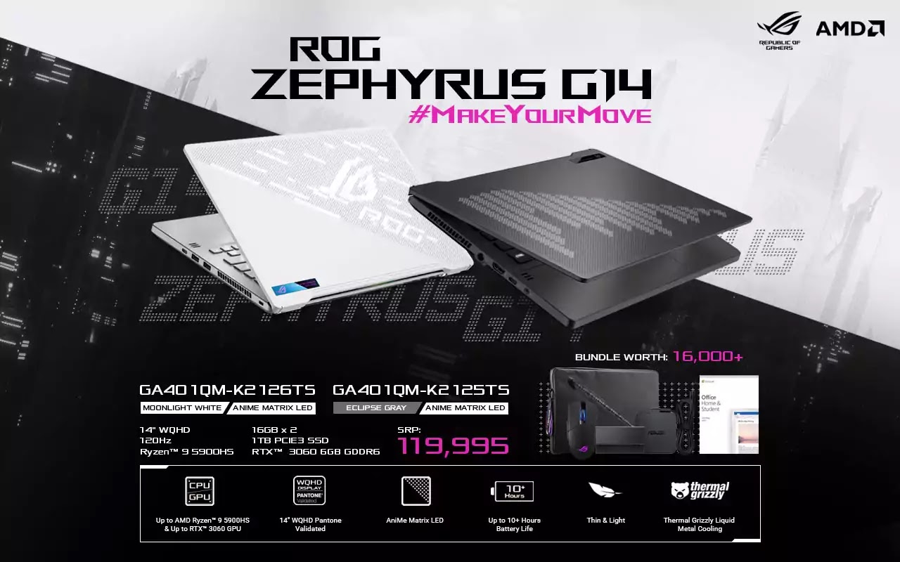 ROG Zephyrus G14 GA401QM Now Available