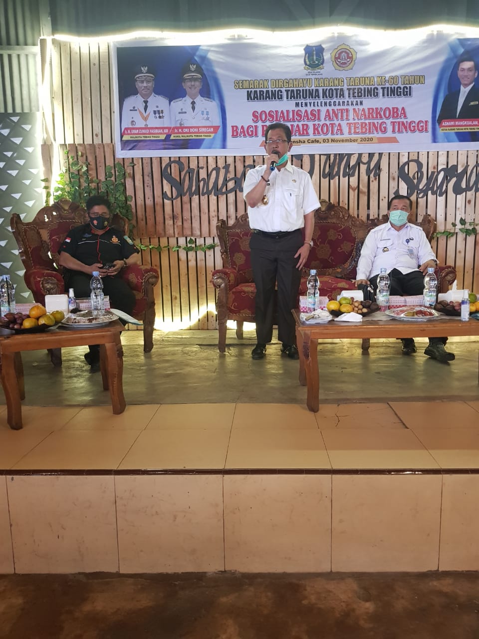 Wakil Walikota Tebing Tenggi Membuka Sosialisasi Anti Narkoba