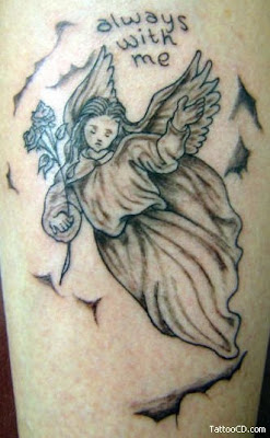 tribal angel tattoos