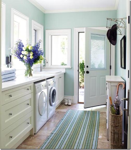 colorful laundry room