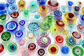 Glass Flower Garden Art by Jeanne Selep