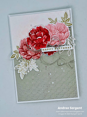 Wish Happy Birthday with a personally created Two-Tone Flora card.