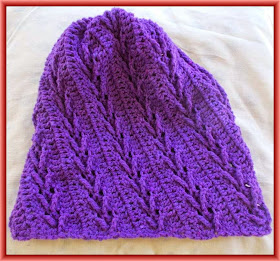 Sweet Nothings Crochet pattern blog, paid pattern for a beautiful slouchy headwear,