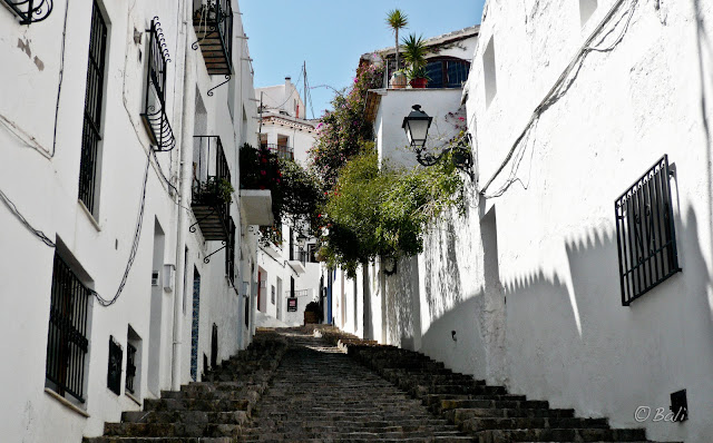 Altea, calle, escaleras