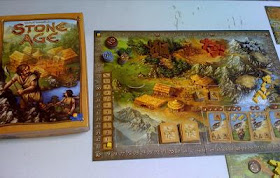 Stone Age board game in play