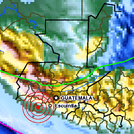 Sismo 4.8 grados - Martes 9  Noviembre 2010 Guatemala