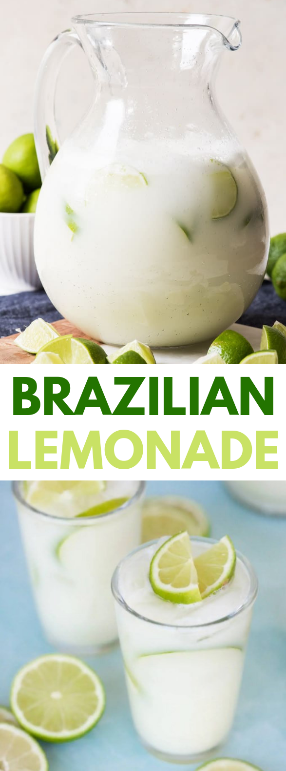 BRAZILIAN LEMONADE (LIMEADE) #drinks #refreshingdrink