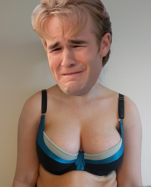 James Van Der Beek's sad face pasted over a picture of me in the Lottie