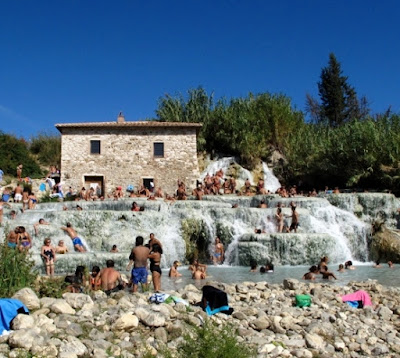 Saturnia natural hot springs, Grosetto Province, Tuscany, Italy