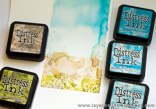 Layers of ink - Elephant Card Tutorial by Anna-Karin with stamps by Darkroom Door