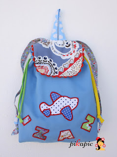 Mochila de tela personalizada Izan Pikapic 