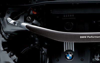 BMW Performance suspension cross-brace in carbon