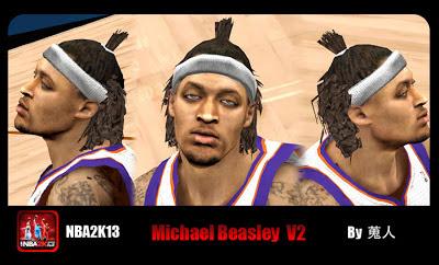 NBA 2K13 Michael Beasley Cyberface Patch