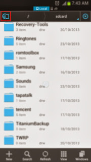 es file explorer fast access