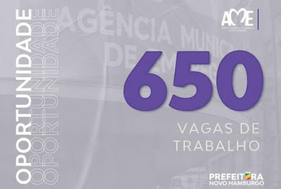 650 vagas de emprego disponíveis na Agência Municipal de Novo Hamburgo