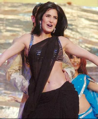 Katrina Kaif sexy in Black saree
