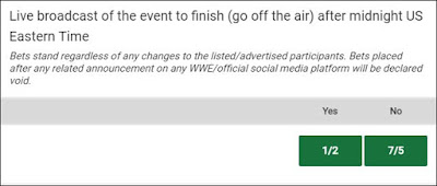 WrestleMania 35 Prop Bet - Time