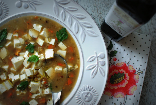 zupa grzybowa,ostropest plamisty,pęczak,ser koryciński,Woj-Len,zdrowe odżywianie,zupy