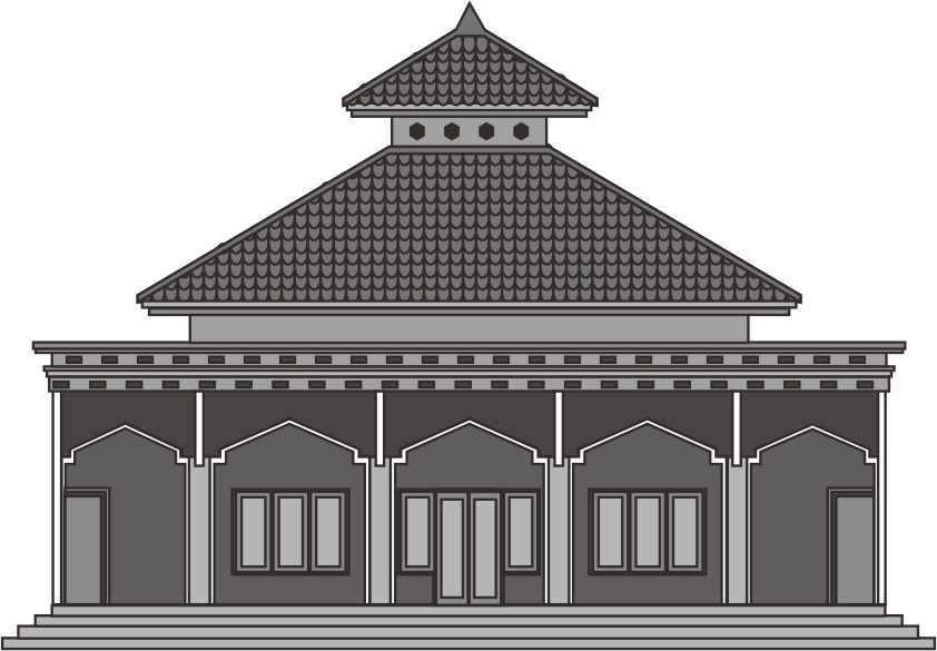 Jogjacartoon Desain Masjid Jawa  Vector