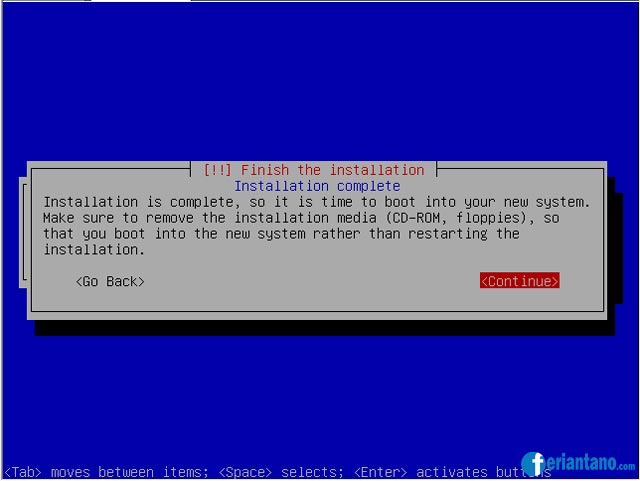 Cara Install Debian 5 Lenny Berbasis Text (CLI) Lengkap Dengan Gambar - Feriantano.com