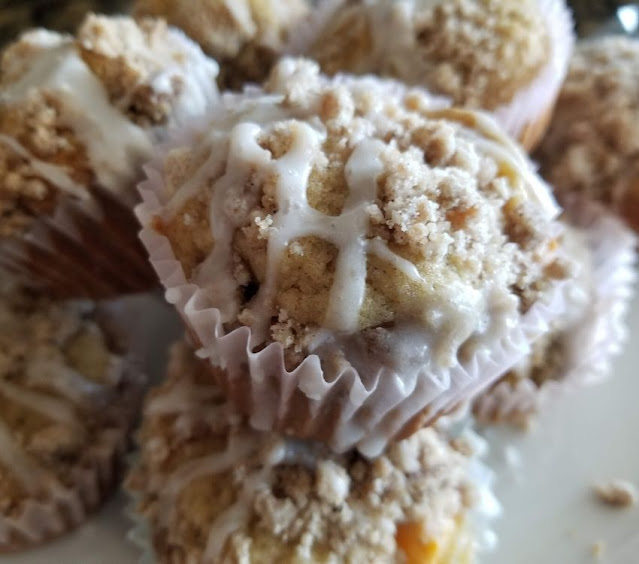 best ever peach muffins