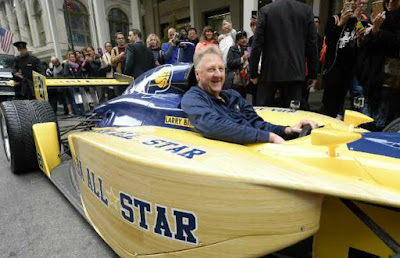 Dinah Mattingly's husband posing for a photo inside caring car