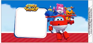 Super Wings: Free Printable Candy Bar Labels. 