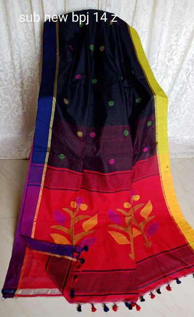 Handloom Jamdani Silk Cotton Sarees