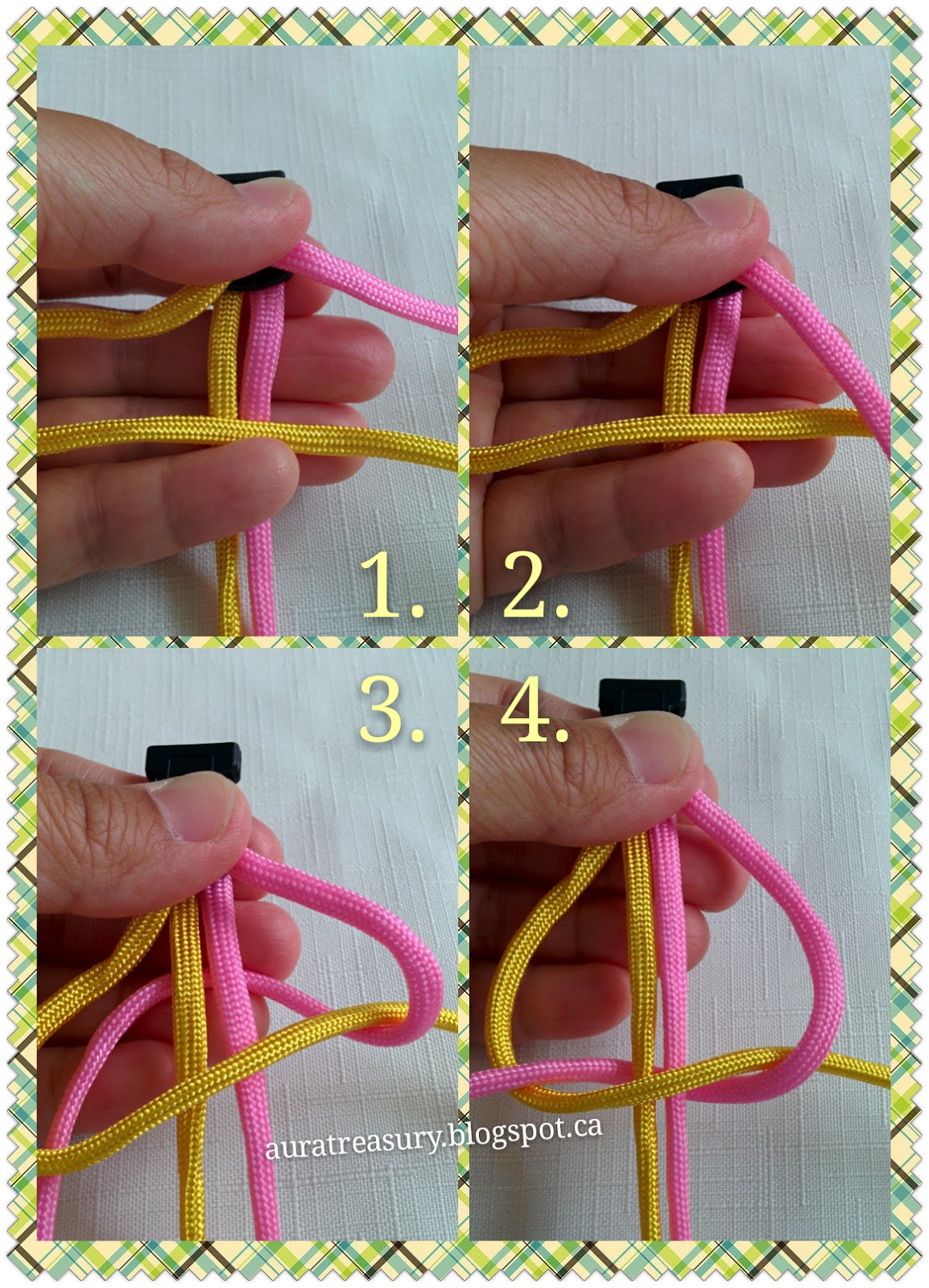 AuRa Treasury DIY How to make Paracord Bracelet