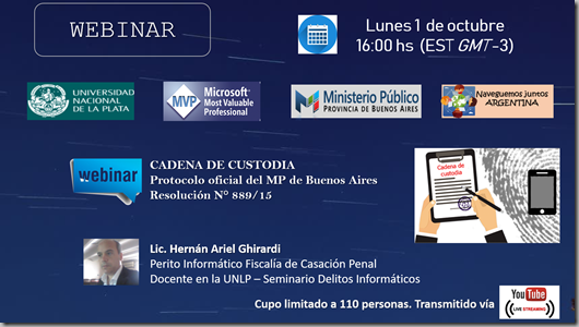 webinar cadena custodia