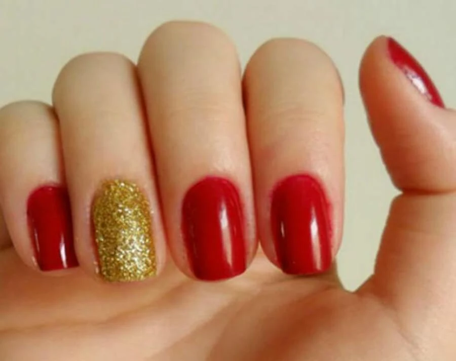 Unhas decoradas para o Natal