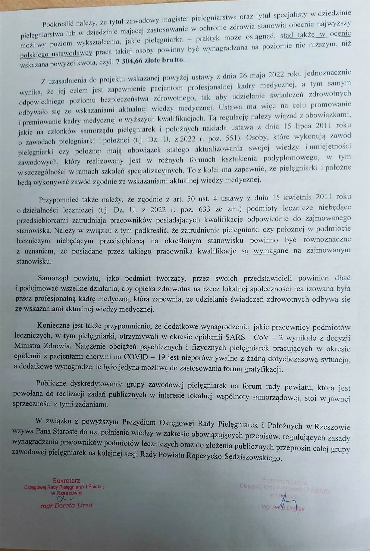 Pielęgniarki poskarżyły się na starostę Witolda Darłaka u... prezesa Kaczyńskiego