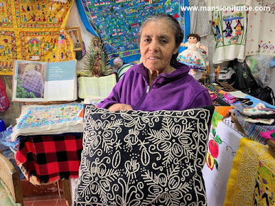 Hand Crafterd Embroiders made by Bertha Servin and the women of Cooperativa Tata Vasco