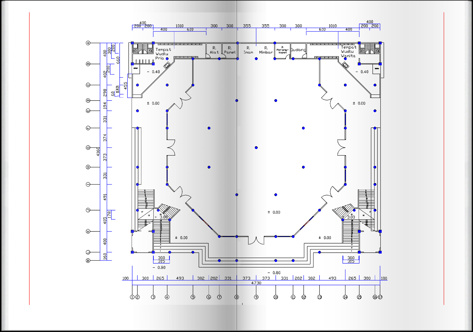 Panduan Bangunan Rumah: Gambar Design Masjid Besar 2D