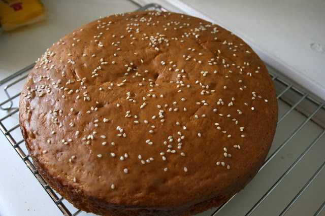 Hamburger Birthday Cake by What Laura did Next