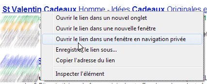 capture d'écran Google Chrome